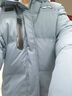 李寧（LI-NING）羽絨服男中長(cháng)款冬季新品連帽防風(fēng)加厚運動(dòng)服鴨絨保暖寬松休閑外套 石灰藍 XL (180) 曬單實(shí)拍圖
