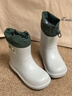 牧萌兒童雨鞋男童女童寶寶防水防滑耐磨雨靴 橄欖綠【束口款】33 曬單實(shí)拍圖