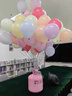仕彩彩色氣球馬卡龍30個(gè)兒童生日派對場(chǎng)景布置裝飾小女孩男寶印花汽球 曬單實(shí)拍圖