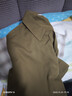 優(yōu)衣庫女裝花式半開(kāi)領(lǐng)襯衫/7分袖襯衣空調衫通勤479073 56 橄欖色 M 曬單實(shí)拍圖