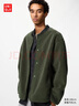 優(yōu)衣庫男裝防風(fēng)仿羊羔絨搖粒絨開(kāi)衫/長(cháng)袖外套481183 57 深橄欖色 XL /180/108B 曬單實(shí)拍圖