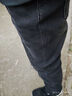 京東京造牛仔褲男士直筒長(cháng)褲春季新款加絨加厚褲子男士休閑褲 黑色 30 曬單實(shí)拍圖