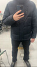 安德瑪（Under Armour）UA秋冬Horizon男子700蓬運動(dòng)休閑短款鴨絨羽絨服1378830 黑色001 2XL 曬單實(shí)拍圖