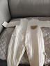 初生嬰兒衣服純棉加厚連體衣冬季新生兒男女寶寶夾棉保暖棉服爬服 2件-冬款(可愛(ài)熊+繡花熊) 66cm  (12-15斤以?xún)? 曬單實(shí)拍圖