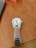 佰鍍時(shí)中老年人大數字女表懷舊石英表進(jìn)口2035金屬機芯彈簧表帶男手表 白面(男款) 曬單實(shí)拍圖