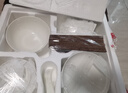 順祥陶瓷純白碗碟套裝家用輕奢餐具高級感碗盤(pán)喬遷送禮高溫釉下彩碗筷 盛世純白8人食46頭【湯鍋版】 曬單實(shí)拍圖