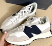 NEW BALANCE NB327官方春季休閑鞋男鞋女鞋情侶舒適增高鞋百搭潮流厚底運動(dòng)鞋 米灰色/白色 MS327FE 37 (腳長(cháng)22.5cm) 曬單實(shí)拍圖