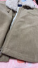 三彩2025冬季新款毛毛翻領(lǐng)棉衣棉服寬松保暖復古燈芯絨外套M 卡其色 S 155/80A 曬單實(shí)拍圖