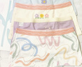 紅豆兒童內褲男女童4條裝純棉A類(lèi)抑菌短褲 映彩心 140 曬單實(shí)拍圖
