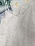 茯見(jiàn)皮衣大衣內搭蕾絲吊帶連衣裙女度假純欲辣妹風(fēng)不規則下擺開(kāi)叉裙子 白色 M 曬單實(shí)拍圖