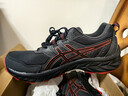 亞瑟士（asics）男鞋跑步鞋運動(dòng)鞋休閑越野跑鞋減震防滑穩定舒適戶(hù)外秋冬透氣緩沖 Graphite Grey/黑紅色耐磨 42.5 碼/美碼9 曬單實(shí)拍圖