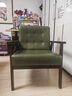 邦尼婭復古桌椅組合酒吧清吧奶茶店咖啡廳餐廳卡座沙發(fā)洽談休閑椅沙發(fā)椅 墨綠PU胡桃單人 曬單實(shí)拍圖