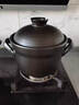 蘇泊爾（SUPOR）砂鍋耐高溫不開(kāi)裂陶瓷煲湯燉肉煲仔飯易清潔家用燉盅燃氣專(zhuān)用 高雅黑【加大號使用4-7人】 4.5L 曬單實(shí)拍圖