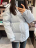 鹿王戀雪韓系短款羽絨棉服女冬季2025新款超好看小個(gè)子加厚面包服棉襖外套 淺藍色 L 125-140斤 曬單實(shí)拍圖