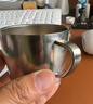 鈦杯純鈦杯子帶把手雙層咖啡杯家用牛奶杯簡(jiǎn)約茶杯下午茶廣告杯 150毫升純鈦咖啡杯結晶 150 曬單實(shí)拍圖