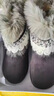 啄木鳥(niǎo)費爾島毛毛雪地靴女款2026新款冬季加絨加厚棉鞋厚底百搭厚底短靴 黑色【加絨加厚】 37 (235mm) 曬單實(shí)拍圖