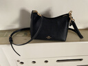 蔻馳女包新款皮質(zhì)單肩斜挎手提包CBH16情人節禮物 黑色CBH16IMBLK 曬單實(shí)拍圖