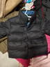 巴拉巴拉童裝兒童羽絨服男女童2025新款寶寶冬裝拼接外套三防保暖上衣百搭 黑色牛仔-灰鴨絨-85%絨子 110 充絨量70g 曬單實(shí)拍圖