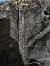 HLA海瀾之家直筒牛仔褲男25山不在高愛(ài)心繡花褲子男春季 曬單實(shí)拍圖