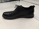 百麗男鞋商場(chǎng)同款舒軟牛皮革通勤商務(wù)休閑正裝皮鞋7GM01CM1 黑單里 42 曬單實(shí)拍圖
