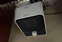 美的（Midea）【小身材】暖風(fēng)機家用/小太陽(yáng)取暖器/小型電暖器/電暖氣/電熱風(fēng)扇/暖手寶臺地兩用速熱便攜HFU15D 曬單實(shí)拍圖