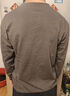 THOM BKDINR100%純棉男士亨利領(lǐng)長(cháng)袖t恤春秋季寬松休閑純色體恤打底衫上衣男 灰色【全棉/抗皺/抗起球】高品質(zhì) L /170碼 【推薦125-140斤】 曬單實(shí)拍圖