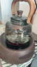 全度玻璃提梁壺家用小型電陶爐煮茶器燒水壺大容量保溫玻璃茶壺 提梁壺（煙灰色）+康米電陶 曬單實(shí)拍圖