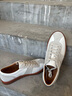 愛(ài)步（ECCO）休閑鞋男 26年春季新款復古德訓鞋舒適板鞋男鞋 柔酷10號560104 白色/砂礫灰56010458336 43 曬單實(shí)拍圖