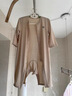 babylove嬰兒連體衣春秋季輕薄保暖衣服男女寶寶純色哈衣爬爬服打底睡衣 曬單實(shí)拍圖