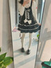 TO ALICE【To Alice】熊之原創(chuàng  )lolita古早昭和蛋糕三層裙擺背帶裙襯衫套裝 C8637黑色背帶裙 M 曬單實(shí)拍圖