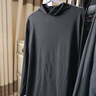 MsShe【圓領(lǐng)&U領(lǐng)打底衫】大碼女裝2025冬季胖mm顯瘦代爾T恤上衣女 黑色現貨 6XL （適合200-240斤） 曬單實(shí)拍圖