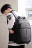 回力（Warrior）初中生書(shū)包男2026新款大容量減負護脊中學(xué)生雙肩包高中大學(xué)生背包 黑色加大號 單包 曬單實(shí)拍圖