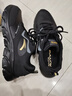 安踏男鞋革面防潑水跑步鞋男黑色輕便防滑休閑鞋運動(dòng)鞋旅游鞋子男 曬單實(shí)拍圖