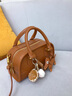 奧康包包女包輕奢復古牛皮保齡球包斜挎包生日新年情人節禮物送女友 曬單實(shí)拍圖