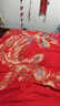 水星系列家紡高級婚慶長(cháng)絨棉刺繡結婚四件套全棉100純棉紅色床單被套新婚陪嫁6 龍鳳情緣--金色 160支 1.8m 床單款 被套200*230cm 六件套 曬單實(shí)拍圖