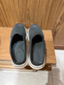 歐倫啄木鳥(niǎo)半拖鞋男夏季大碼休閑沙灘拖鞋網(wǎng)面包頭辦公室無(wú)后跟一腳蹬懶人鞋 深灰 39 曬單實(shí)拍圖
