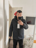 波司登（BOSIDENG）25新款鵝絨羽絨服商場(chǎng)熱賣(mài)同款男短款連帽行政通勤外套內膽可拆 軌跡線(xiàn)條藍|9EH4 L 180/100A 體重約140-155斤 曬單實(shí)拍圖