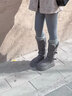 微光里灰色厚底長(cháng)筒雪地靴女皮毛一體2025冬季加絨加厚防風(fēng)防潑水棉鞋 灰色長(cháng)筒 加絨 4CM厚底 37 [卡碼拍小] 曬單實(shí)拍圖