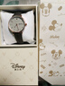 迪士尼手表女表簡(jiǎn)約時(shí)尚輕奢中學(xué)生初高中夜光防水石英表七夕情人節禮物 高級灰皮帶 送模特同款手鐲 曬單實(shí)拍圖
