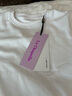 拉夏貝爾短袖t恤女2025夏季新款正肩修身顯瘦百搭時(shí)尚打底上衣 白色 XL 曬單實(shí)拍圖