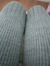 浪莎（LangSha）加厚護膝蓋保暖老寒腿女士男士關(guān)節老年人加長(cháng)筒襪套秋冬季防寒襪 M深灰色【超長(cháng)款50cm】高質(zhì) 1雙 曬單實(shí)拍圖