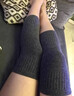 恒源祥羊毛護膝保暖秋冬防寒膝蓋護具中老年關(guān)節炎保暖護腿套男女士通用 【經(jīng)典羊毛薄暖-品牌認證】巖灰色 30cm 2只裝 -XL碼 【130-160斤】 曬單實(shí)拍圖