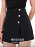 VEROMODA裙褲2025秋季新款含棉高腰精致紐扣A字短褲325343005新年過(guò)年 黑牛仔色 L 曬單實(shí)拍圖