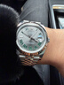 勞力士日志型 自動(dòng)機械機芯 100米防水 日期顯示 41mm 男表 瑞表 石板灰 曬單實(shí)拍圖