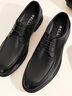 百麗通勤商務(wù)皮鞋男秋冬新商場(chǎng)款牛皮正裝鞋婚鞋CF01DCM9 經(jīng)典黑 42 (260mm) 曬單實(shí)拍圖