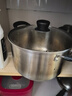 京東京造304不銹鋼湯鍋煮鍋泡面鍋家用【直身防溢大容量】電磁爐通用24cm 曬單實(shí)拍圖