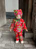班吉熊嬰兒秋冬加厚東北大花棉襖寶寶冬季保暖棉服兒童喜慶拜年棉衣套裝 【兩件套】紅色大花襖棉衣 加厚 90 （尺碼偏小 建議拍大一碼） 曬單實(shí)拍圖