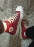 匡威（Converse）官方 1970S女純色潮流高幫帆布鞋圣誕紅色A03931C A03931C 41.5 曬單實(shí)拍圖
