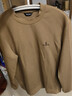 比音勒芬【彈力柔軟】秋季時(shí)尚男士套頭上衣休閑簡(jiǎn)約百搭圓領(lǐng)長(cháng)袖T恤男 10淺咖 XL 曬單實(shí)拍圖