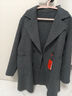 皮爾卡丹（pierre cardin）25秋冬短款高端雙面羊絨大衣女休閑新款羊毛大衣女西服呢外套 灰 L 曬單實(shí)拍圖